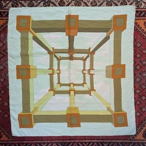 Hermes A.M. Cassandre Vintage Silk Scarf